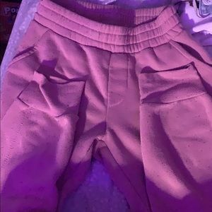 pink high waisted sweats
